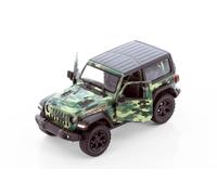 KiNSMART - Jeep Wrangler Rubicon Off Road 4x4 5 inch 1:34 Scale Die Cast Model Replica Toy Car (Green Camouflage)
