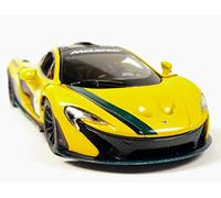 Kinsmart McLaren P1 Race Car Collector's model 1:36 Yellow (12cm) Die-cast Metal Opening Doors Pullback Go Superpower