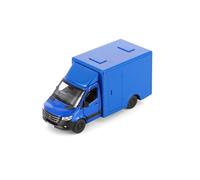 KiNSMART - Mercedes-Benz Sprinter Cargo Van 1:48 O Scale 5" Die Cast Metal Model Toy Van, Pull-Back Action (Blue Box Truck)