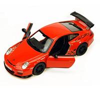 Kinsmart Porsche 911 GT3 RS 2010 Orange 1:36 scale Diecast Model Toy Car Opening Doors Pullback Go Action