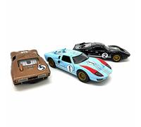 Kinsmart Die-Cast Car Set 1966 Ford GT40 MKII Heritage Edition 1:32 5" Set of 3 Blue/Brown/Black