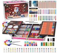 KINSPORY 139 PCS Art Set for Kids, Deluxe Painting Drawing Art Supplies Case Gift for Teens Boys Girls 4 5 6 7 8 9 10 11 12