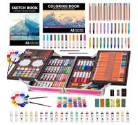 KINSPORY Art Set for Kids, 139 PCS Deluxe Painting Drawing Kit