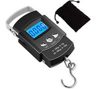 Kinstecks 110lb/50kg Fish Scales Backlit LCD Portable Electronic Balance Digital Fishing Scale Hanging Scale with Measuring Tape Ruler for Hunting Fishing Postal Kitchen