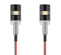 Kinstecks 2PCS License Plate Light 5050 SMD LED Bulb Screw Bolt LED Waterproof Number Plate Light for Car Motorcycle Motorbike Truck RV ATV-Cool White