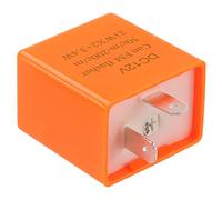 Kinstecks 2Pin Flasher Relay Speed Adjustable 12V Motorcycle Indicators LED Light Flasher for Motorcycle LED Indicators Turn Signal Light