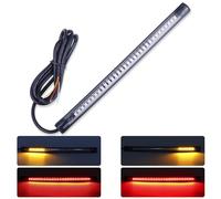 Kinstecks 32 LEDs Motorcycle LED Turn Signal Strip - Universal Flexible Indicator, Brake and Driving Light for Motorbike, Scooter, Quad, Cruiser, Harley, Kawasaki, Yamaha, Suzuki