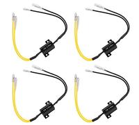 Kinstecks 4PCS 25W 6.8Ohm LED Load Resistors LED Turn Signal Resistor Flasher Adaptor Flash Fix Error for LED Turn Signal Lights LED License Plate Lights DRL-Yellow Black