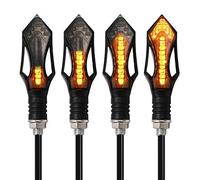 Kinstecks 4PCS Flowing Motorcycle Turn Signal Lights 12V for Motorbike - Turning Indicators