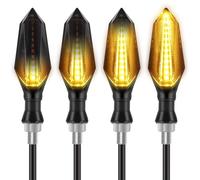 Kinstecks 4PCS Motorcycle Indicators Turning Indicators Flowing Turn Signal Lights 12V for Motorcycle Motorbike Scooter Quad Cruiser Harley Kawasaki Yamaha Suzuki Off Road