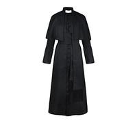 kinstell Men's Tunic Costume Medieval Retro Monk Priest Robe Halloween Cosplay Costume Cloak