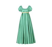kinstell Regency Dresses for Women 1800s Dress Satin Vintage Regency Dress Sash Victorian Tea Party Gown