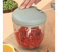 KINTEGOOD 900ml Extra Large Manual Food Chopper Vegetable Chopper Garlic Chopper, Pull String Manual Food Processor with 5 Sharp Blades Mincer for Cutting Onions Chili Ginger Seasoning