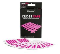 Kintex Cross Tape - Self-Adhesive, Skin-Friendly, Waterproof Kinesiology Tape - Grid Tape for Pain and Trigger Dots - Pack of 20 - Pink - 44 x 52 mm