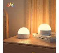 Kintion LED Night Light, USB Rechargeable Night Light for Adults, Dimmable 8 Colors with RGB Mode, Portable Nursery Night Lamp for Baby, Small Bedside Lamp for Bedroom, 2 PCS