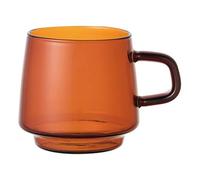 KINTO 21741 SEPIA Mug, 11.2 fl oz (340 ml), Amber, Heat-Resistant Glass, Microwave and Dishwasher Safe, Gift, Present