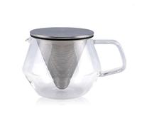 Kinto Carat Glass Teapot with Infuser in cciaio