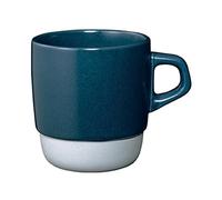 Kinto Slow Style Stacking Mug - Japanese Stoneware Navy Terracotta White Grey (Navy)