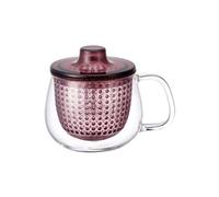 Kinto UniMug Cup Glass Tea Pot with Infuser 350 ml Red