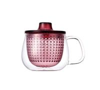 KINTO | UNITEA Unimug 350ml | Mug With Infuser | Wine Red | WildBounds 350ml