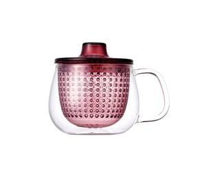 KINTO | UNITEA Unimug 350ml | Mug With Infuser | Wine Red | WildBounds 350ml