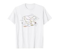 Kintsugi Broken Pottery Repaired Gold Bowl Graphic Art Seam T-Shirt