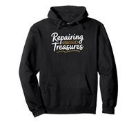 Kintsugi Crafter Repairs Broken Treasures Japanese Gold Art Pullover Hoodie