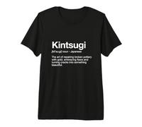 Kintsugi Definition Dictionary-Style Typography Premium T-Shirt