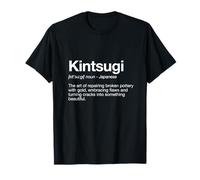 Kintsugi Definition Dictionary-Style Typography T-Shirt