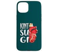 Kintsugi Heart Japanese Pottery Kintsugi Art Case for iPhone 15 Plus