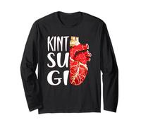 Kintsugi Heart Japanese Pottery Kintsugi Art Long Sleeve T-Shirt