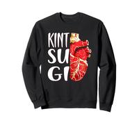 Kintsugi Heart Japanese Pottery Kintsugi Art Sweatshirt