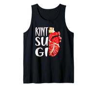 Kintsugi Heart Japanese Pottery Kintsugi Art Tank Top