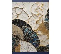 KINTSUGI INDIGO GOLD Botanical Floral Vintage Japanese-PEACE WELLNESS HELP JOURNAL NOTEBOOK DIARY Asian Oriental Flower Artist Women Men Teen GIFT: ... Homeschool College Ivy League University