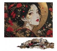 Kintsugi Japanese Woman Adult Wooden Jigsaw Puzzle 1000 Pieces | A hands-on home pastime - a simple way to organise the image at your own pace.
