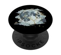 Kintsugi Moon Celestial Japanese Resilience Graphic PopSockets Adhesive PopGrip