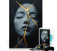 Kintsugi of The Soul 1000 Piece Jigsaw Puzzles for Adults Jigsaw Brain Think Pastime Game Real Challenge Xmas Santa Gift (50x75cm)