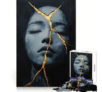 Kintsugi of The Soul 1000 Piece Jigsaw Puzzles for Adults Jigsaw Brain Think Pastime Game Real Challenge Xmas Santa Gift (50x75cm)