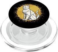 Kintsugi Origami Cat Japanese Mended Resilience Wabi Sabi PopSockets PopGrip for MagSafe