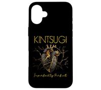 Kintsugi Pottery Golden Heart Japanese Art repair Pottery Case for iPhone 16 Plus