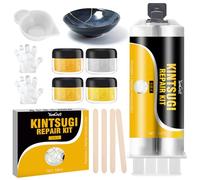 Kintsugi Repair Kit Food Safe 50ml Gold Silver Ceramic Pottery Repair Glue