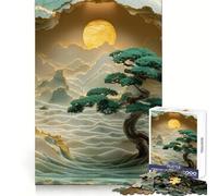 Kintsugi Rising Sun Jigsaw Puzzle for Adults 1000 Pieces Logic Fun Clear Hue Playful Challenge Santa Present (38x52cm)