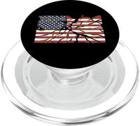 Kintsugi US Flag Patriotic Resilience Broken Mended Graphic PopSockets PopGrip for MagSafe