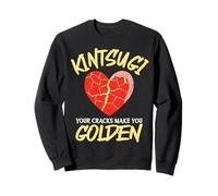 Kintsugi Your Cracks Make You Golden Japanese Pottery Art Sweatshirt