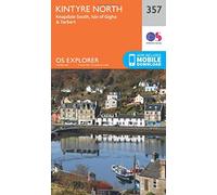 Explorer 357 Kintyre North Map With Digital Version - Orange, Orange One Size