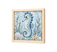 Kinusaiga Japanese Fabric Art Kit | 3D Fabric Poke Art Kit for Adults Premium No-sew Mosaic Wall Art & Craft Kits | Relaxing Handmade Art Project with Frame & Tools | DIY Gifts for Beginner
