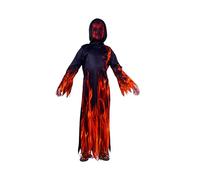 Kinwers Halloween Costume Kids,Morph Fire Grim Reaper Costumes Boys Dementor for 115-120cm