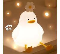 KinYiLO Cute Duck Night Lights for Kids Toddler, Ambient Nursery Nightlight, Soothing Lamp for Baby Room/Bedroom/Bedside, Rechargeable Battery, 30 Min Timer