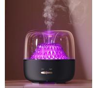 KinYiLO Essential Oils Diffuser, Modern Style Ultrasonic Aroma Diffusers with Color Light, Secent Air Fragrance for Home Office Bedroom, 150ml Compact Size for Personal Aromathephy, Black