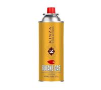 KINZA COLLECTION Butane Gas Canisters 227g | High Performance, Picnic Hiking Camping Gas for Portable Stoves, For BBQ, Heater & Chef Torch, Reliable Outdoor Cooking Fuel